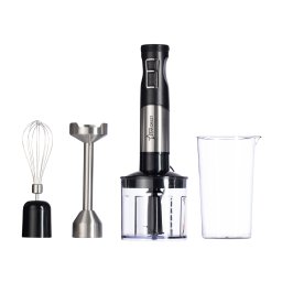RESIGILAT - Mixer vertical STARCREST SBS-1509PRO, 1200 W, Chopper, Tel, Pahar gradat, 9 viteze, Turbo, Inox Negru