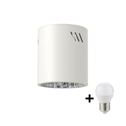 Spot LED GEORGE 1xE27/6W/230V d. 11 cm alb