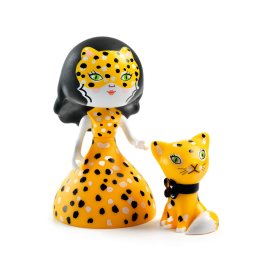 Figurina arty toys printesa feline si motanul cleo, djeco