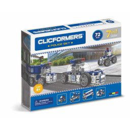 Set de construit Clicformers-Politie, 72 piese