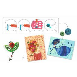 Atelier quilling Djeco, Fete elegante