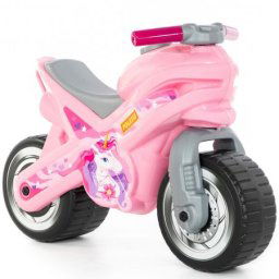 Motocicleta fara pedale, Roz ,Unicorn, MX-ON, 70x30x49,3 cm, Polesie