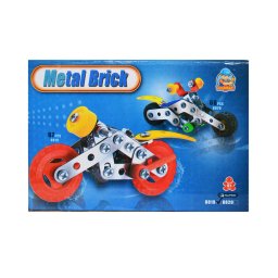 Joc constructii metalice, motocicleta, 67 piese