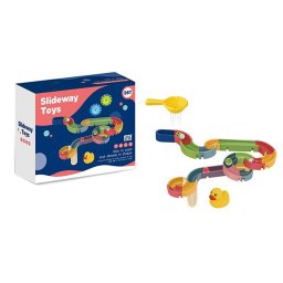 Jucarie interactiva pentru baie, tobogan cu accesorii, pentru copii, 34 piese