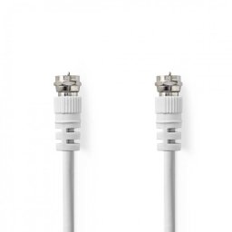 Cablu antena F-F 10m Alb, Nedis CSGL41000WT100