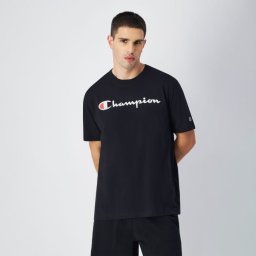 Champion Tricou Big Logo Jersey Black S