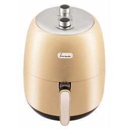 Friteuza cu aer cald FRAM FAF-1500CR, 1500W, 3.2L, vas detasabil anti-adeziv, termostat reglabil 80-200˚C, temporizator 30 min, protectie supraincalzire, Crem