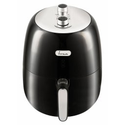 Friteuza cu aer cald FRAM FAF-1500BK, 1500W, 3.2L, vas detasabil anti-adeziv, termostat reglabil 80-200˚C, temporizator 30 min, protectie supraincalzire, Negru