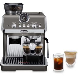 Espressor manual La Specialista Arte Evo EC9255.T, 1,7l, 15 bar, 1550 W, extractie la rece, argintiu inchis