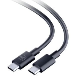 Cablu 3MK USB C la USB C , 1.2m , Negru