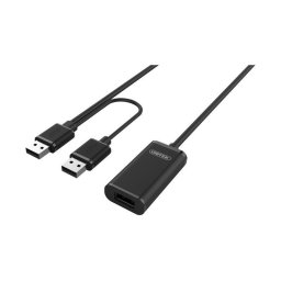 Cablu Unitek USB-A la USB-A 20.0m Negru