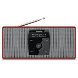Radio portabil TechniSat DIGITRADIO 2 S, DAB/FM, Bluetooth, rosu/argintiu