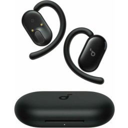Anker Casti TWS Anker SoundcoreV20i, tip butoni, utilizare multimedia, Bluetooth 5.3, 4 x mic, durata baterie pana la 36 ore, IP55, ANC A.I., negru, A3876G11