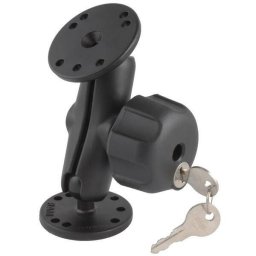 RAM® Suport dublu cu bila cu buton de blocare cu cheie - Dimensiune B Mediu