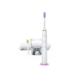 DiamondClean Smart 9400 HX9917/88, 62000 miscari/minut 3 nivele intensitate, senzor presiune, functia BrushSync, 2 baze cu rol de incarcare, 2 capete de periere, Alb