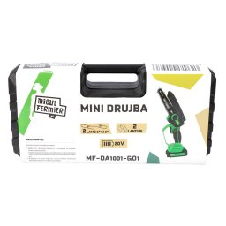 Mini drujba Micul Fermier, 20V, cu doua lame 6'' si 8'', doua lanturi