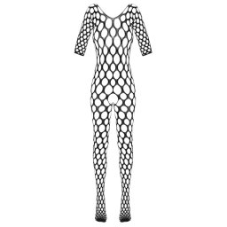 Cottelli Fantezie Catsuit Seducator cu Decupaj Inghinal si Aspect cu Gauri Small-Large