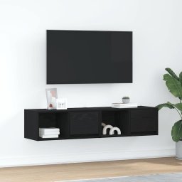 Dulapuri TV 2 buc stejar negru 60x31x25,5 cm lemn prelucrat GartenMobel Dekor