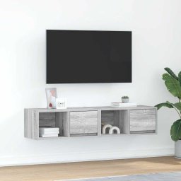 Dulapuri TV 2 buc Gri Sonoma 60x31x25,5 cm Lemn prelucrat GartenMobel Dekor