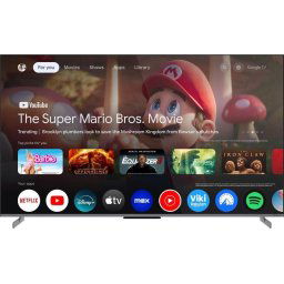 Televizor QLED Smart TESLA G55S949GUS, 139 cm, 4K UHD, 144Hz, Google TV, HDR, Mod Game, Clasa F, Gri
