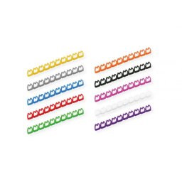 Set 100 clips marcare cablu 4 - 5.5mm Multicolor, Value 25.99.5255