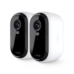 Camera de supraveghere Arlo VMC2250-111EUS Essential (Gen.2) 2 pack, 2MP, Full HD, Color Night Vision, wireless, baterie reincarcabila, microfon si difuzor, reflector integrat, IP65 (Alb)