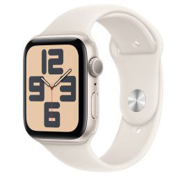 Apple Watch SE2 v3 GPS 44mm Starlight Alu Case with Starlight Sport Band - M/L