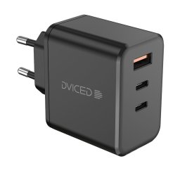 Incarcator retea Dviced DV221014, 140W, GaN, 2 USB-C, USB-A, Negru