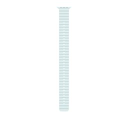 Apple Watch 49mm Band: Ice Blue Ocean Band Extension - Natural Titanium Finish