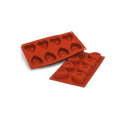 Forma Silicon Savarin Inima 5.9 x 6 x H 3 cm, 8 cavitati, 72 ml (SF087)