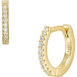Fossil Cercei cercuri atemporali placați cu aur All Stacked Up JFS00630710