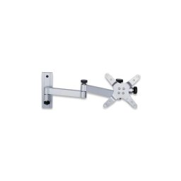Techly Suport de perete TV LCD/LED/PDP braț dublu 13-30'' 15 kg VESA argintiu