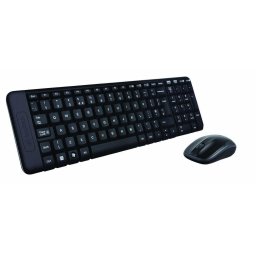 Tastatura MK220 - Tastatura, USB, Layout US, Black + Mouse Optic, USB Wireless, Black