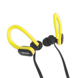 Casti Casti cu fir EH197, Cu microfon, Negru/Galben