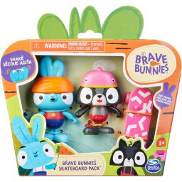 Spin Master Brave Bunnies - Treasure hunt with Boo rabbit and tiger, toy figure (with 2 action figures and 1 treasure chest as accessories, toys for children from 3 years, basic figure set)