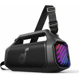 Boxa portabila Boxa portabila Soundcore Boom 2 Plus, 140W, BassUp 2.0, IPX7, Lumini RGB, Baterie externa, Bluetooth 5.3 Negru