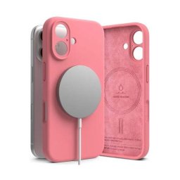 Husa Ringke - Husă silicon - compatibil cu Apple iPhone 16 Magnetic - culoare Roz