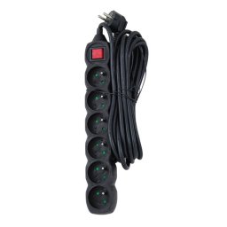 Prelungitor ELK219K 6 conexiuni 5 m Negru
