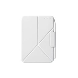 Husa Pitaka MagEZ Folio 2, iPad Mini 6/ Mini A17 Pro Alb