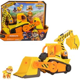 Spin Master Rubble & Crew - Large Bulldozer Construction Vehicle, Toy Vehicle (with Light and Sound Effects and Rubble Figure)