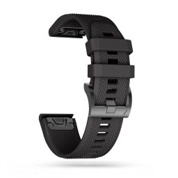 Curea Smooth Garmin Fenix 3 5X 3HR 5X Plus 6X 6X Pro 7X Black