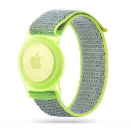 Nylon Strap for Kids Apple AirTag – Lime