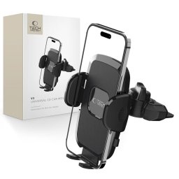 Suport auto telefon Tech-Protect V3, CD player, universal, negru