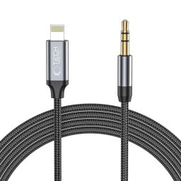 Accesorii Audio Hi-Fi Cablu Audio Lightning 3.5mm Tech Protect UltraBoost 1m Negru Fast Charge Audio Premium Compatibil iPhone Calitate HiFi
