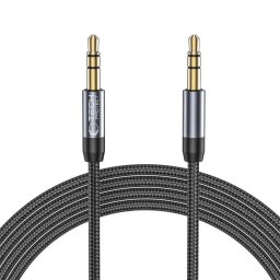 Cablu Aux Mini Jack 3.5mm Tech Protect UltraBoost 150cm Black