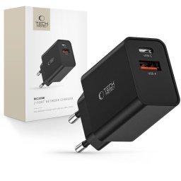 Incarcator de retea NC30W 1xUSB-A + 1xUSB-C PD QC3.0 30W Negru