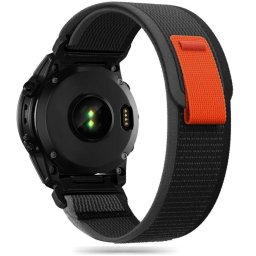 Curea Nylon Garmin Fenix 5 6 6 Pro 7 Black Orange