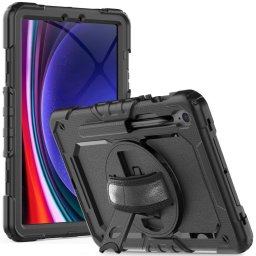Solid360 pentru Galaxy Tab S9 11.0 / S9 Fe / S10 Fe / S10 Lite 10.9 X710 / X716B / X510 / X516B / X520 / X526 / X400 / X406B Negru