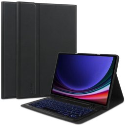 SC cu stilou și tastatură pentru Samsung Galaxy Tab S9 FE 10.9" X510 / X516B - Negru