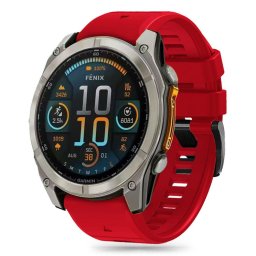 Curea Silicone Line Garmin Fenix 5X 5X Plus 6X 6X Pro 7X 8 51 mm Red